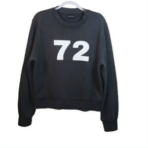 California Incline #72 oversized UNISEX crewneck sweater in Black size Small